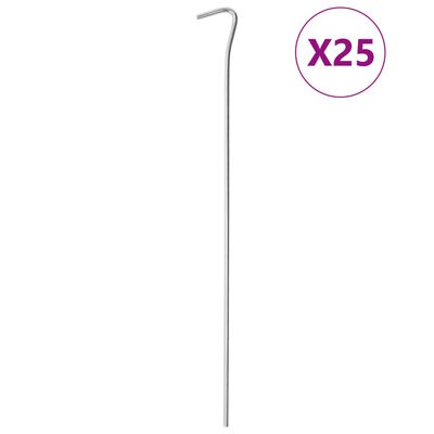 vidaXL Stanové kolíky 25 ks 30 cm Ø 4 mm pozinkovaná ocel