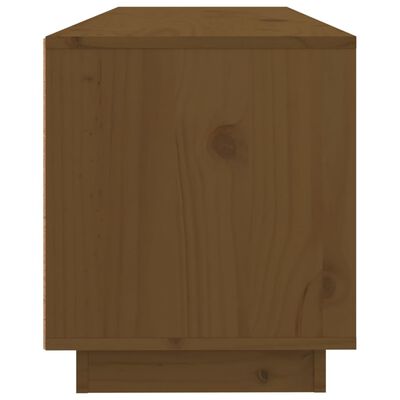 vidaXL TV skříňka medově hnědá 100 x 34 x 40 cm masivní borové dřevo
