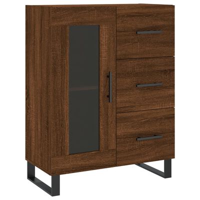 vidaXL Skříň highboard hnědý dub 69,5 x 34 x 180 cm kompozitní dřevo