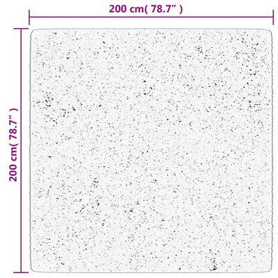 vidaXL Koberec HUARTE krátký vlas měkký a pratelný antracit 200x200 cm