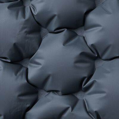 vidaXL Samonafukovací kempingová matrace s polštáři 2 osoby šedá