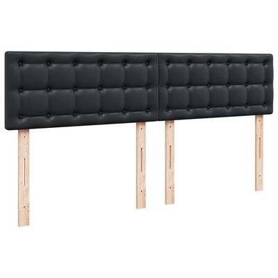 vidaXL Box spring postel s matrací černá 180x200 cm umělá kůže