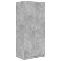 vidaXL Šatní skříň betonově šedá 80 x 52 x 180 cm kompozitní dřevo