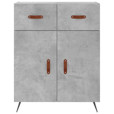 vidaXL Skříň highboard betonově šedá 69,5x34x180 cm kompozitní dřevo