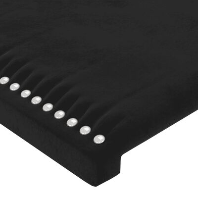 vidaXL Box spring postel s matrací černá 90x190 cm samet