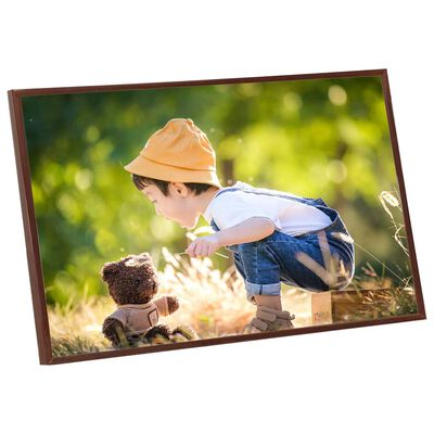 vidaXL Fotorámečky koláž 3 ks na zeď nebo stůl bronzové 70 x 90 cm MDF