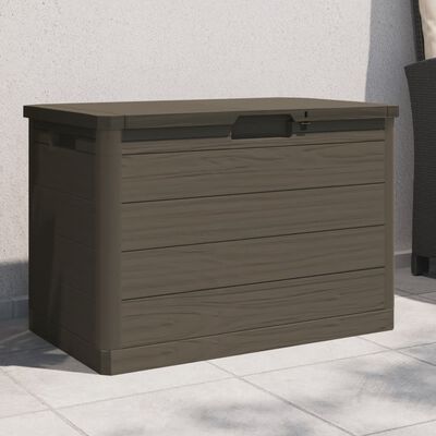 vidaXL Zahradní box na podušky hnědý 77,5 x 44,5 x 53 cm polypropylen