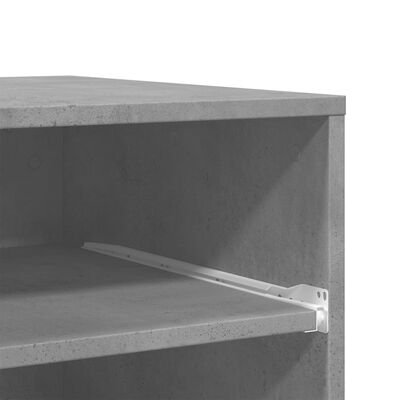 vidaXL Stojan na tiskárnu na kolečkách betonově šedý 60 x 48 x 74 cm