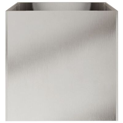 vidaXL Truhlík stříbrný 49 x 47 x 46 cm nerezová ocel