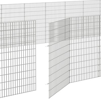 vidaXL Ohrádka pro zvířata 48 panelů 54 x 100 cm pozinkované železo