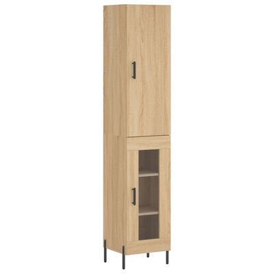 vidaXL Skříň highboard dub sonoma 34,5 x 34 x 180 cm kompozitní dřevo