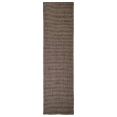 vidaXL Sisalový koberec pro škrabací sloupek hnědý 80 x 300 cm
