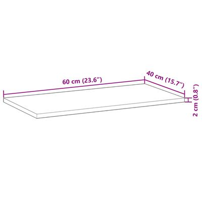 vidaXL Plovoucí police 3 ks 60 x 40 x 2 cm olejované akáciové dřevo