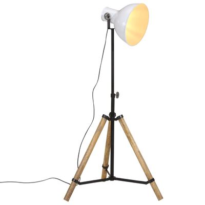 vidaXL Stojací lampa 25 W bílá 75 x 75 x 90–150 cm E27
