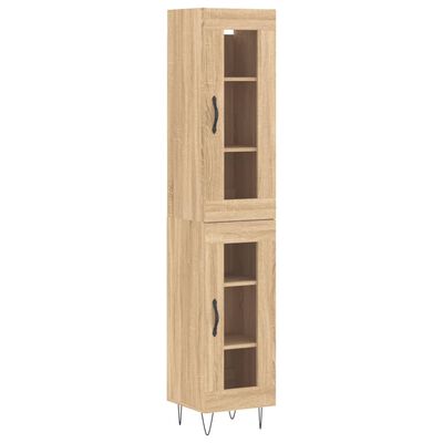 vidaXL Skříň highboard dub sonoma 34,5 x 34 x 180 cm kompozitní dřevo