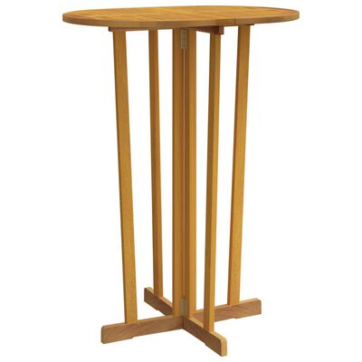 VidaXL Skládací barový stůl 90 x 65 x 105 cm masivní teakové dřevo