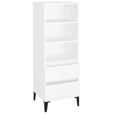 vidaXL Skříň highboard bílá 40 x 36 x 110 cm kompozitní dřevo