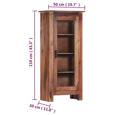 vidaXL Skříň highboard 50 x 30 x 110 cm masivní dřevo