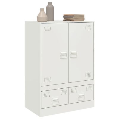 vidaXL Highboard bílý 67 x 39 x 95 cm ocel