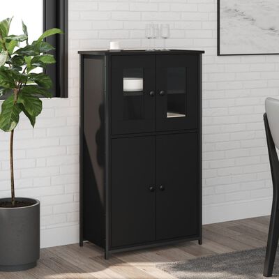 vidaXL Skříň highboard černá 62 x 32 x 106,5 cm kompozitní dřevo