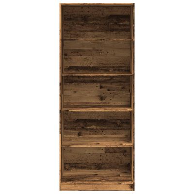 vidaXL Šatní skříň old wood 80 x 50 x 200 cm kompozitní dřevo