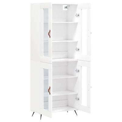 vidaXL Skříň highboard bílá 69,5 x 34 x 180 cm kompozitní dřevo