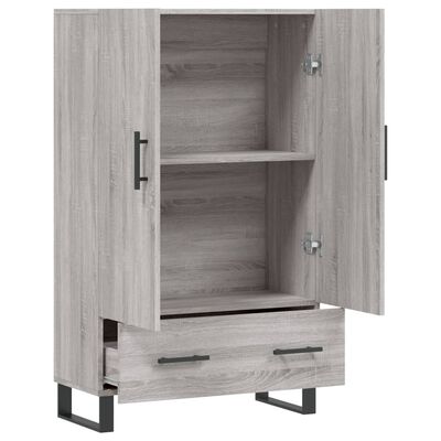 vidaXL Skříň highboard šedá sonoma 69,5 x 31 x 115 cm kompozitní dřevo