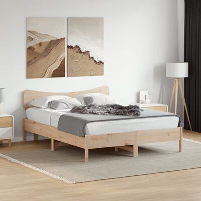 vidaXL Čelo postele 150 cm masivní borové dřevo