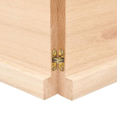 vidaXL Stolní deska 120x40x(2-4) cm neošetřený masivní dubové dřevo