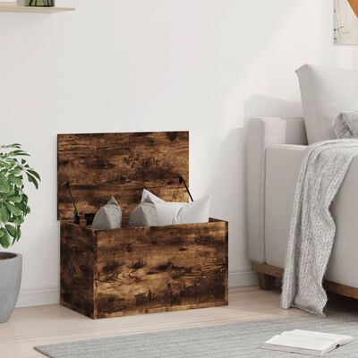 vidaXL Úložný box kouřový dub 60 x 35 x 35 cm kompozitní dřevo