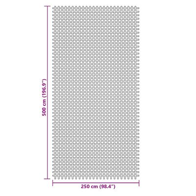 vidaXL Kempingová podložka zelená 5 x 2,5 m