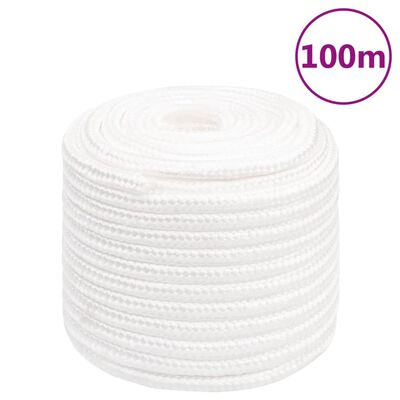 vidaXL Lodní lano celobílé 18 mm 100 m polypropylen