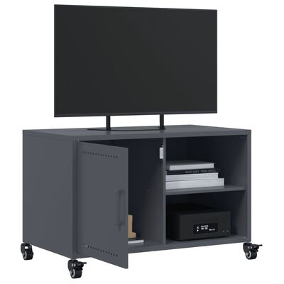 vidaXL TV skříňka antracitová 68 x 39 x 43,5 cm ocel