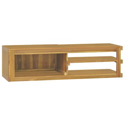 vidaXL Nástěnná koupelnová skříňka 110 x 40 x 30 cm masivní teak