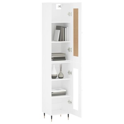 vidaXL Skříň highboard bílá 34,5 x 34 x 180 cm kompozitní dřevo