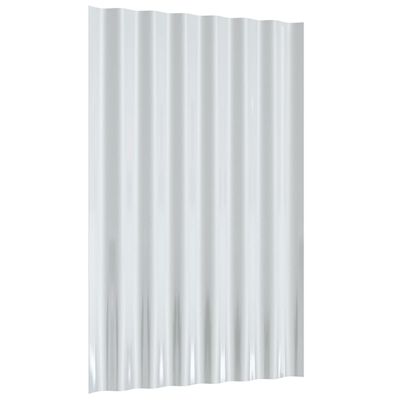 vidaXL Střešní panely 36 ks práškově lakovaná ocel zelené 60 x 36 cm