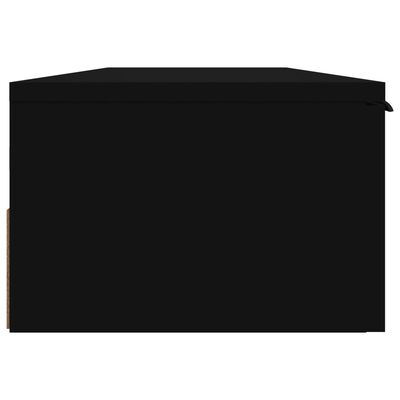 vidaXL Nástěnná skříňka černá 102 x 30 x 20 cm kompozitní dřevo