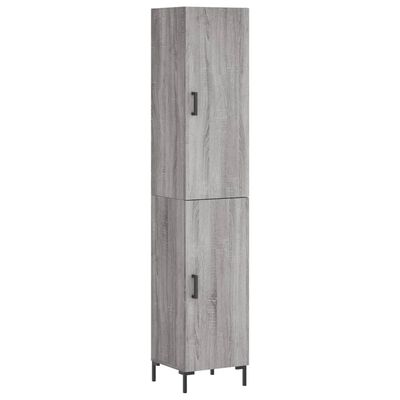 vidaXL Skříň highboard šedá sonoma 34,5 x 34 x 180 cm kompozitní dřevo