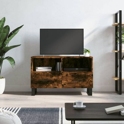 vidaXL TV skříňka kouřový dub 80 x 36 x 50 cm kompozitní dřevo