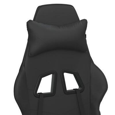 vidaXL Herní židle černá umělá kůže