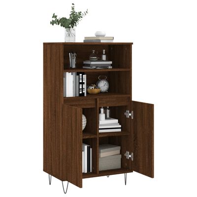 vidaXL Skříň highboard hnědý dub 60 x 36 x 110 cm kompozitní dřevo