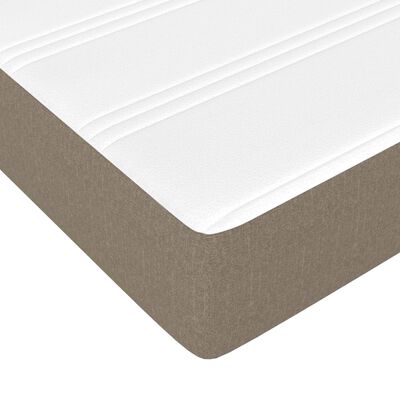 vidaXL Box spring postel s matrací taupe 140x190 cm textil