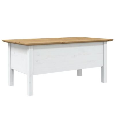 vidaXL Konferenční stolek BODO bílý a hnědý 100x55x46 cm borovice