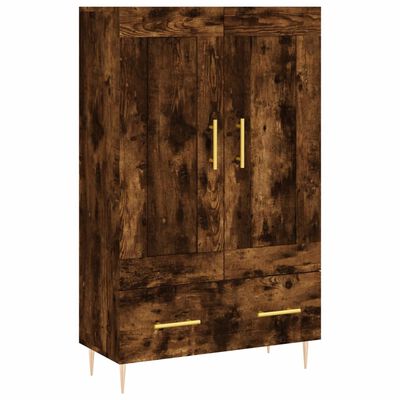 vidaXL Skříň highboard kouřový dub 69,5 x 31 x 115 cm kompozitní dřevo