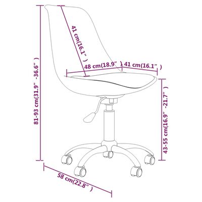 vidaXL Otočné jídelní židle 2 ks modré textil