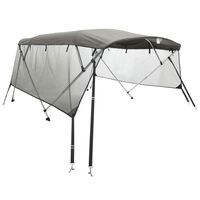 vidaXL Bimini stříška se 4 oblouky a bočnicemi 243x(170–182)x137 cm