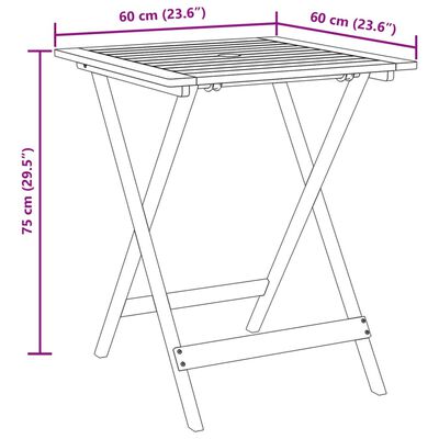 vidaXL 3dílný bistro set černý polyratan a masivní dřevo