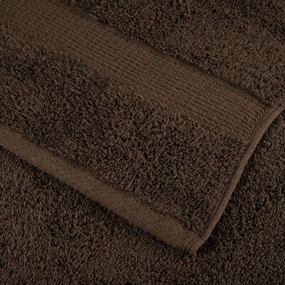 vidaXL Premium ručníky SOLUND 4 ks hnědé 50 x 100 cm 600 g/m²