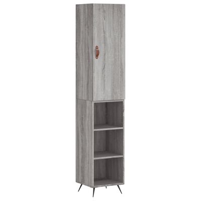 vidaXL Skříň highboard šedá sonoma 34,5 x 34 x 180 cm kompozitní dřevo