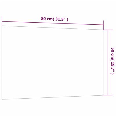 vidaXL Nástěnná magnetická tabule bílá 80 x 50 cm tvrzené sklo